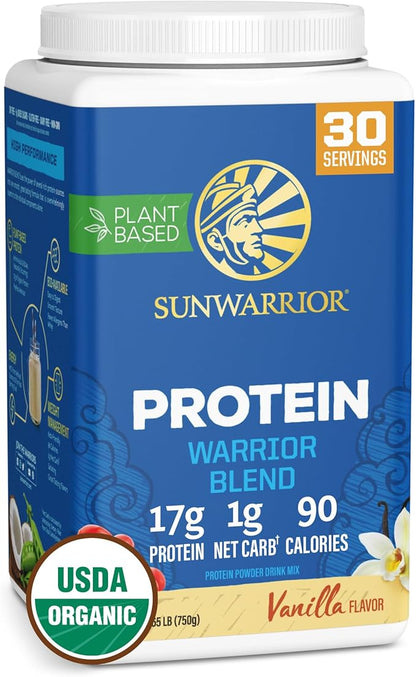 Sunwarrior Vegan Protein Powder Organic Plant-Based Protein | BCAA Amino Acids Hemp Seed Plant