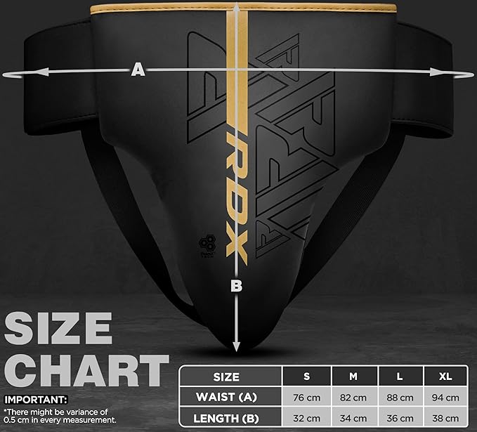 RDX Groin Protector for Boxing, Muay Thai, Kickboxing and MMA Fighting, Maya Hide Leather Abdo Gear