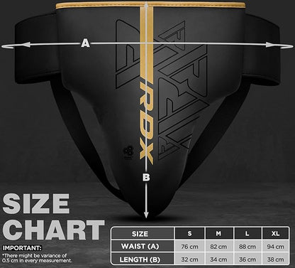 RDX Groin Protector for Boxing, Muay Thai, Kickboxing and MMA Fighting, Maya Hide Leather Abdo Gear
