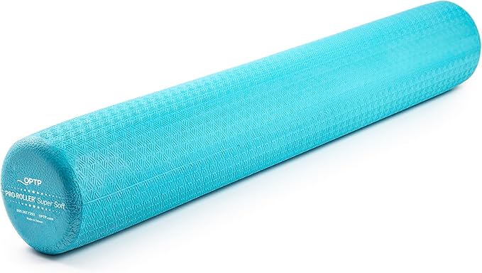 OPTP PRO-Roller Super Soft Density Foam Roller 36 in - Light Blue Low Density Foam Roller for