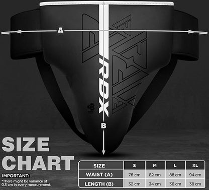RDX Groin Protector for Boxing, Muay Thai, Kickboxing and MMA Fighting, Maya Hide Leather Abdo Gear