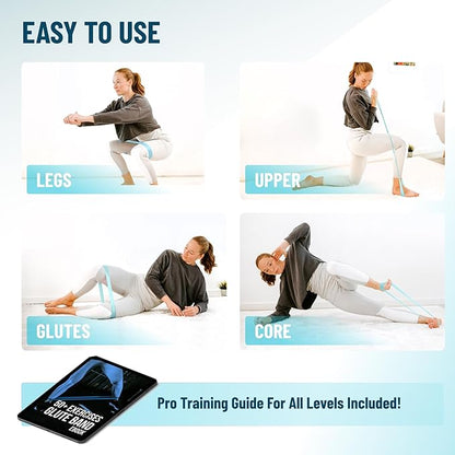 Latex Mini Resistance Bands Sets for Trainers, Bootcamp, Gym for Men and Women in Fun Colors
