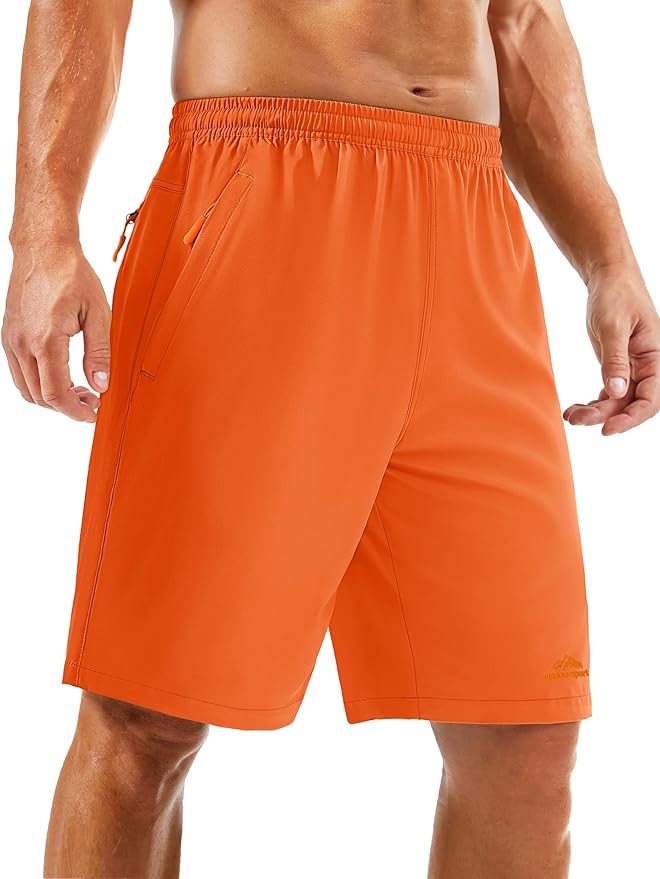 TACVASEN Men's Running Athletic Shorts 9" Quick Dry Workout Gym Shorts Lightweight Summer Shorts 3