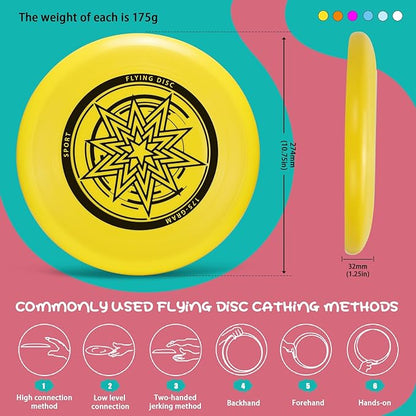 Outdoor Flying Disc 175g,Adult Sport Disc Set for Competitive and Pro Players,Flying Disc Set