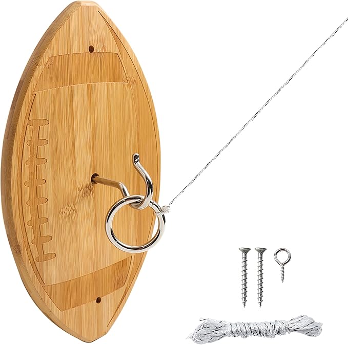 GSE Games & Sports Expert Ring Toss Game for Adults, Hook and Ring Toss Game Wall Mount for