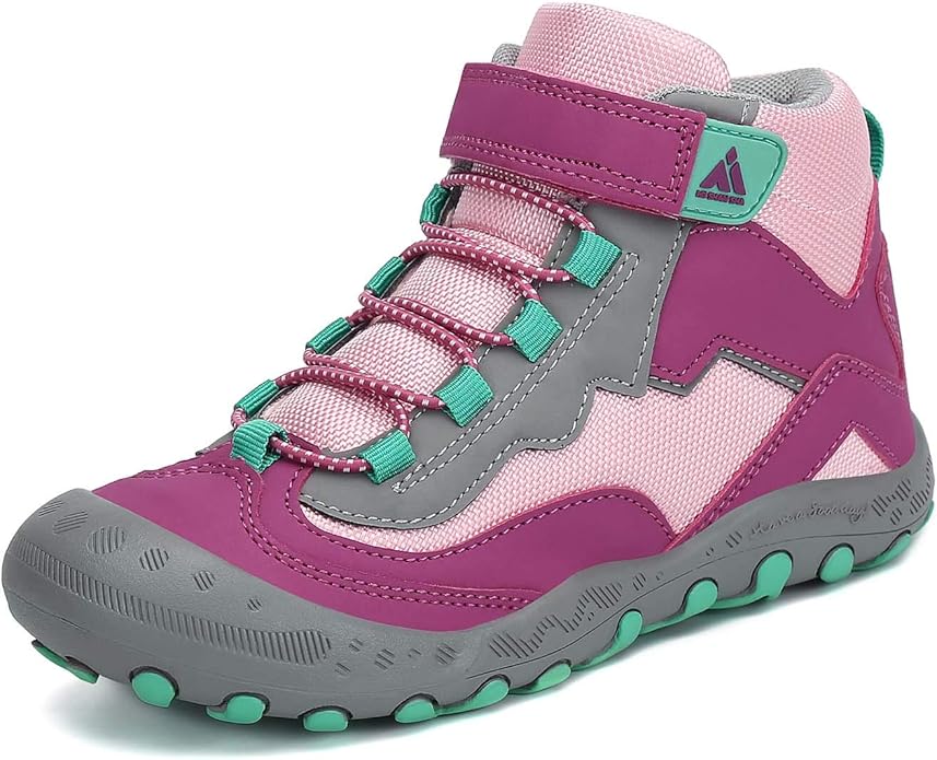 Mishansha Kids Hiking Boots Toddler Girls Boys Hiking Shoes Water-Resistant Anti-Collision Non-Slip