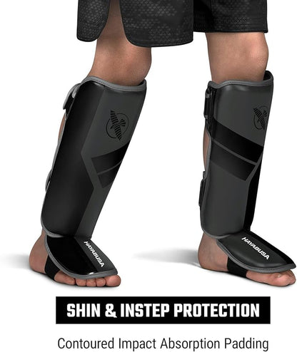 Hayabusa S4 Kids Shin Guards, Muay Thai, MMA, Kickboxing, Martial Arts