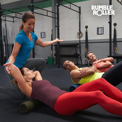 RumbleRoller Original Textured Foam Roller - Deep Tissue, Self Myofacial Release Massage Therapy