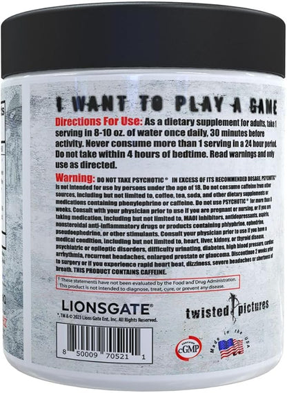 Insane Labz Psychotic Saw®, High Stim Pre Workout Powder with OxyGold­??and AMPiberry®, Extreme