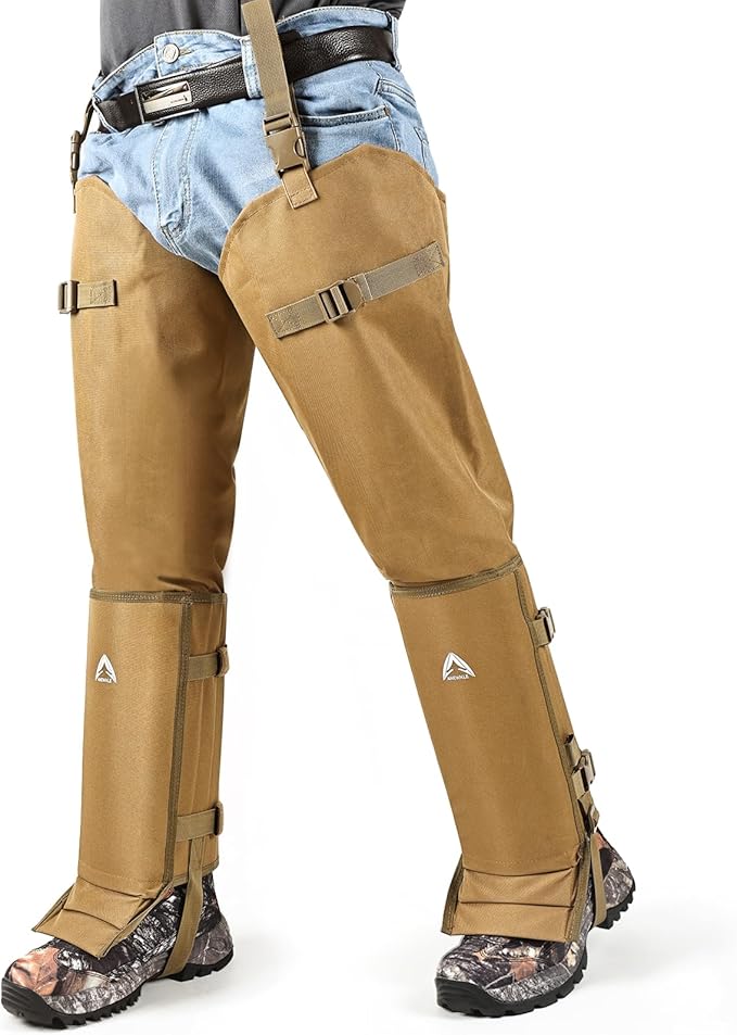 Snake Guard Chaps Waterproof Snake Chaps for Hunting Snake Bite Protection Gear Adjustable Size
