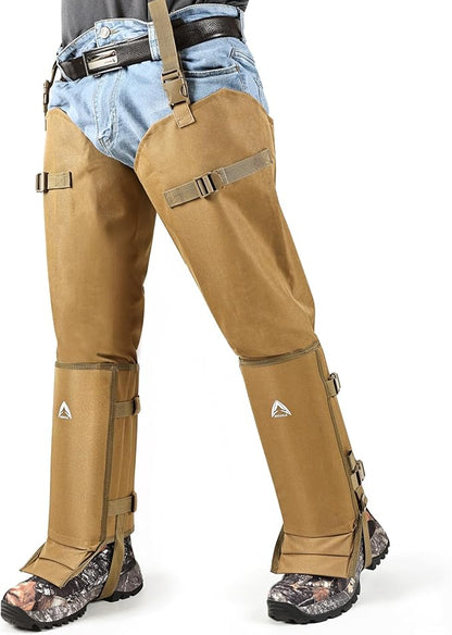 Snake Guard Chaps Waterproof Snake Chaps for Hunting Snake Bite Protection Gear Adjustable Size
