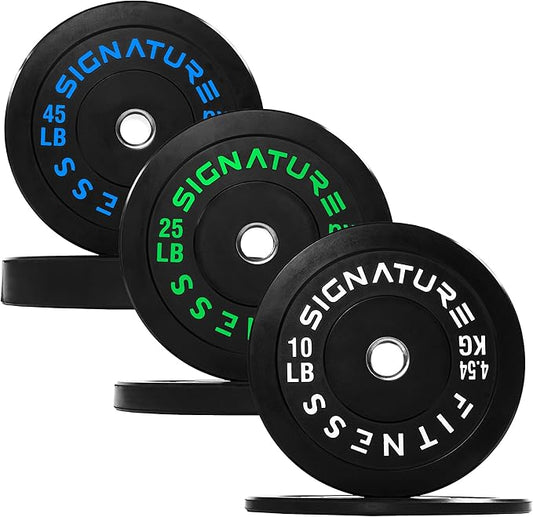 Olympic Bumper Plates Set, 2" Weight Plates for Strength Training & Weightlifting, Paris or Set or