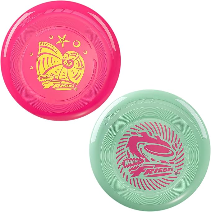 Wham-O Frisbee Go Flying Disc, 9 Inch Lightweight Sports Disc for Beginners Outdoor Beach Backyard