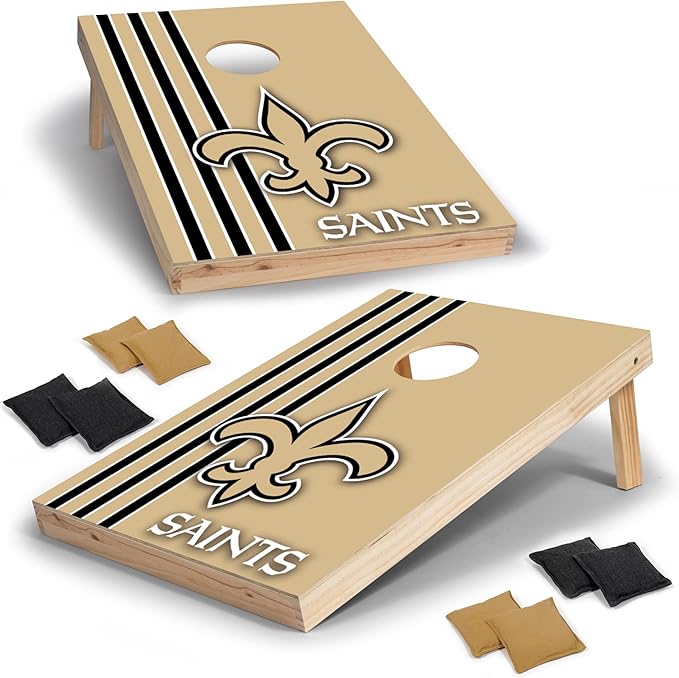 NFL 2' x 3' Solid Wood Cornhole Set with Direct Print HD Team Graphics – Great Gift for Any