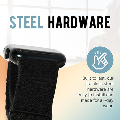 Braxley Bands - Organic Cotton Watch Bands For Women and Men, Compatible With All Apple Watch Sizes