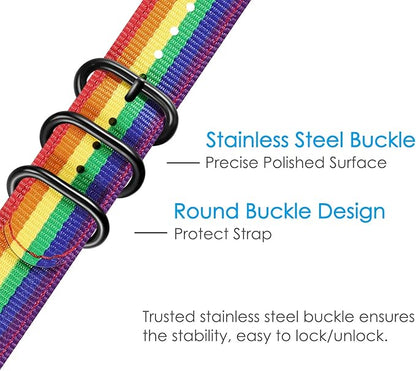 FINTIE Bands Compatible with Fitbit Versa 2/1 / Lite Edition, Soft Nylon Replacement Strap