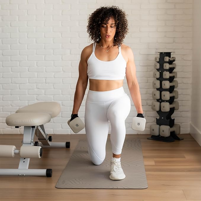 SafeGrip Dumbbells, Anti-Slip, Anti-Roll, Thick Handles, Free Weights, Square Dumbbells for Secure