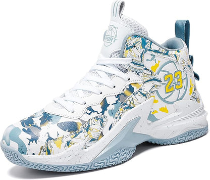 Boys Basketball Shoes Breathable Indoor Athletic Shoes Youth Outdoor Fashion Sneakers Comfortable