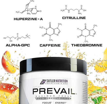Prevail Pre Workout Powder with Nootropics: Pre Workout for Men and Women, Cutting Edge Energy and