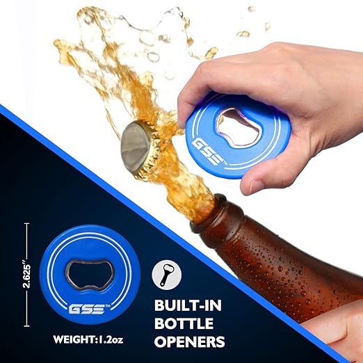 GSE Games & Sports Expert Set of 8 Replacement Washers with Bottle Opener for Washer Toss Game
