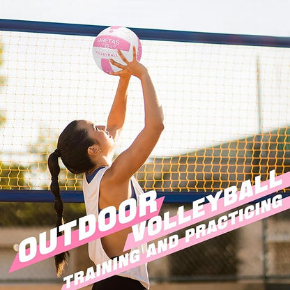 Beach/Water/Sand Volleyballs, Outdoor/Indoor Official Size, Soft Touch Volleyball for Beginners