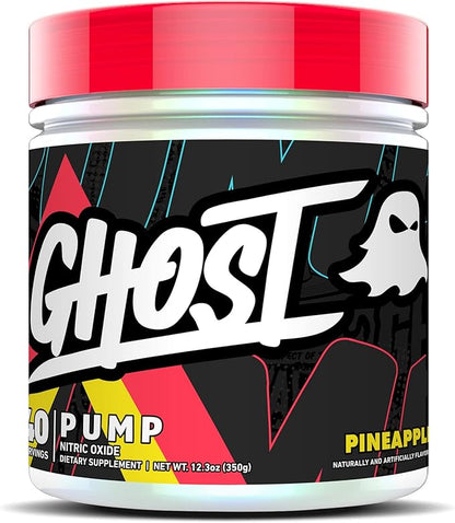 GHOST Pump Nitric Oxide Powder, Pineapple - 40 Servings - Sugar-Free & Stim-Free Pre-Workout