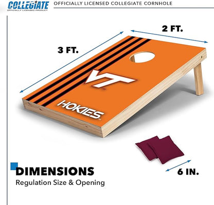 2' x 3' Solid Wood Cornhole Set with Direct Print HD Team Graphics – Great Gift for Any NCAA Fan!