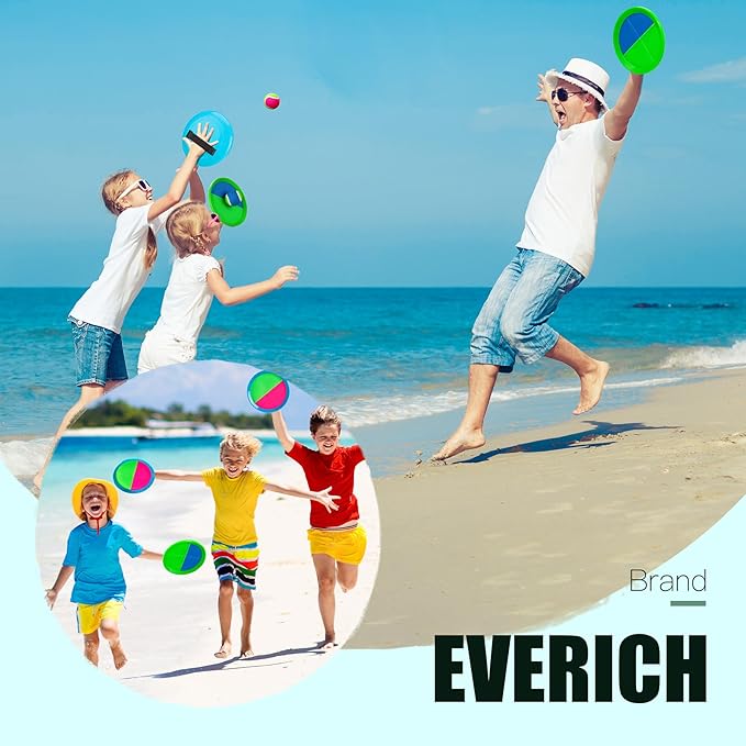 EVERICH Upgraded Toss and Catch Ball Game Set, Outdoor Games for Kids Outdoor Toys Yard Games