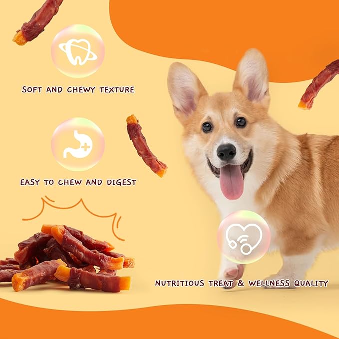 Jungle Calling Sweet Potato & Duck Dog Treats, Vegetarian, Nutritious and Delicious Snacks for Your