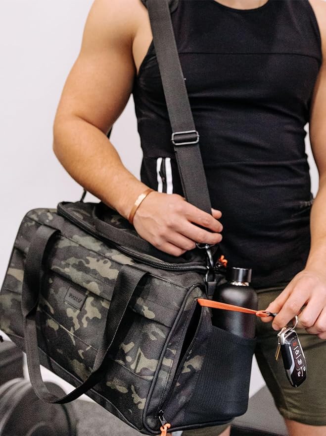 Vooray 22L Boost Duffle Bag – Small Gym Bag for Men and Women, Lightweight Travel Duffel with Shoe