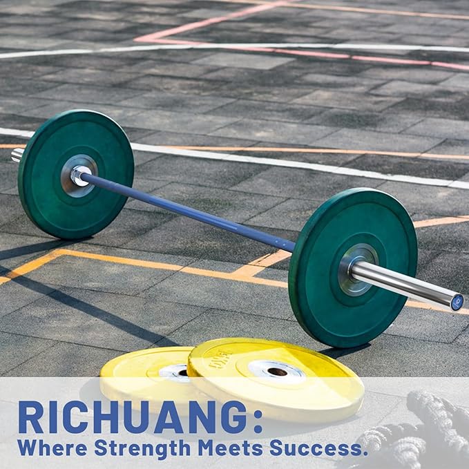 7ft Olympic Barbell, Weightlifting Barbell 28mm 45lb - 500/700/1000lbs Capacity with Smooth