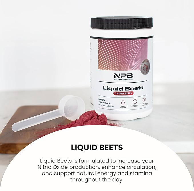 Nature's Pure Blend Organic Beet Root Powder ??Nitric Oxide Booster L-Arginine ??Liquid Beets for