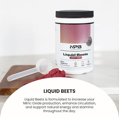 Nature's Pure Blend Organic Beet Root Powder ??Nitric Oxide Booster L-Arginine ??Liquid Beets for
