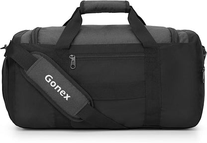 Gonex Gym Duffel Bag with Shoe Compartment Wet Pocket, Large Capacity Sports Duffle Bag for Men