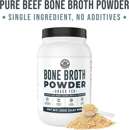 Bone Broth Protein Powder ??Pure Grass-Fed Beef Bone Broth, Unflavored with Natural Collagen