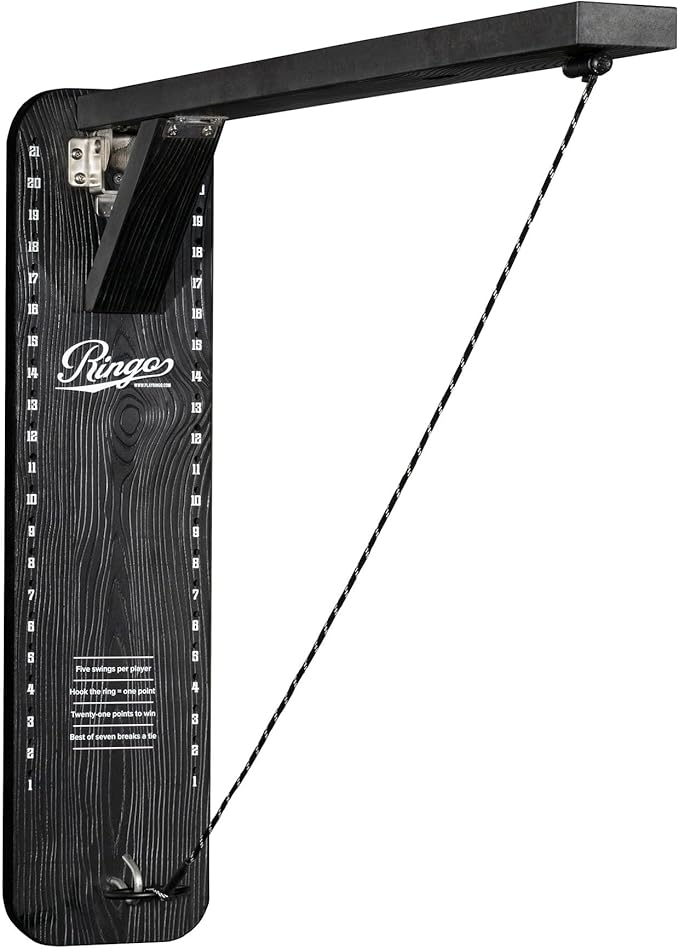 Ringo Outdoor Premium Hook and Ring Game. Fully Assembled and Mounts in 90 Seconds, Lifetime