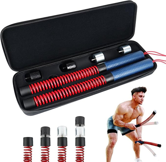 Upgraded Ropeless Battle Ropes for Home Gym, Four Adjustable Weight