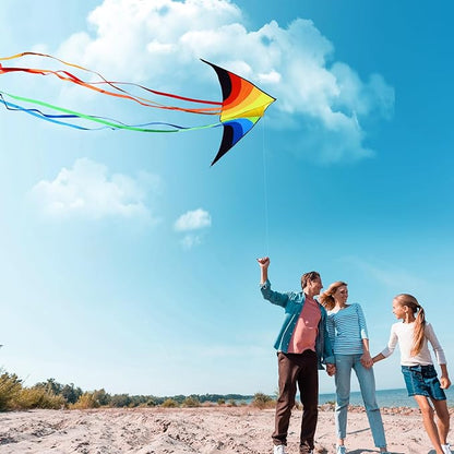 Xida Kites for Kids Ages 4-8, Large Kite for Adults, Easy to Fly Beach Kites with Handle and