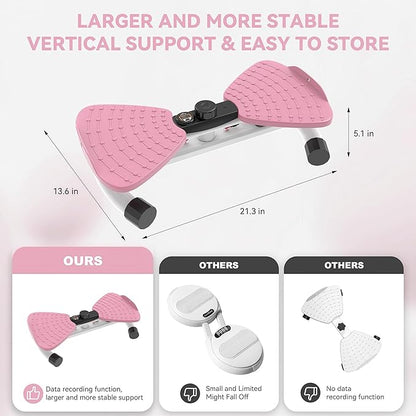 renZEC Waist Twister Machine, Adjustable Exercise Twist Board for Women Men, Noiseless Ab Twister