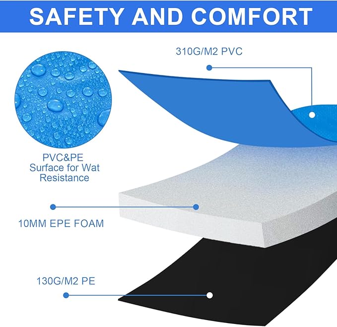 Trampoline Spring Cover Multicolor Safety Pad, 8ft 14ft 15ft Universal Trampoline Padding