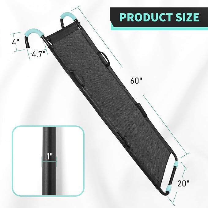 TANOSHII® Universal Trampoline Slide Ladder with Handles, Strong Tear Resistant Fabric, Easy to