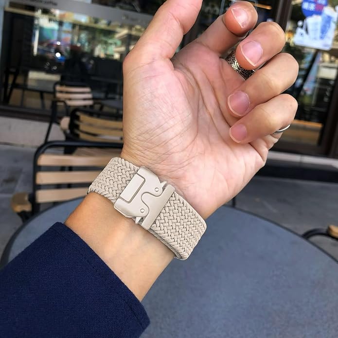 Braided Bands Compatible with Garmin Vivoactive 6/5/3/Venu 2 Plus/Forerunner 165/55/645/245 Music