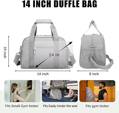 SeaRock 14 inch Small Gym Bag for Women & Men - Mini Duffle Bag for Travel, Sports, Workout