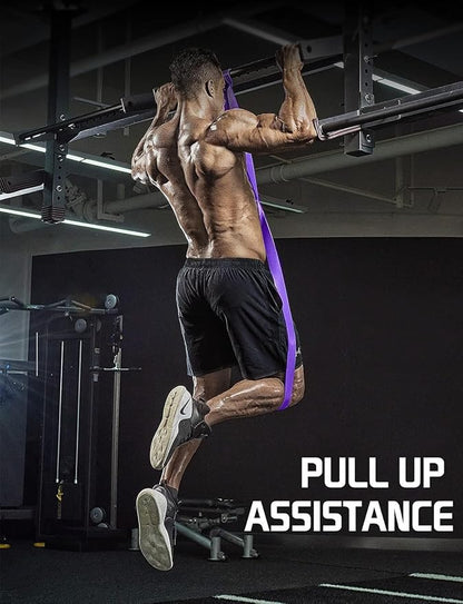LEEKEY Resistance Bands Set for Pull-Up Assistance & Full-Body Training, Multi-Level Exercise Bands