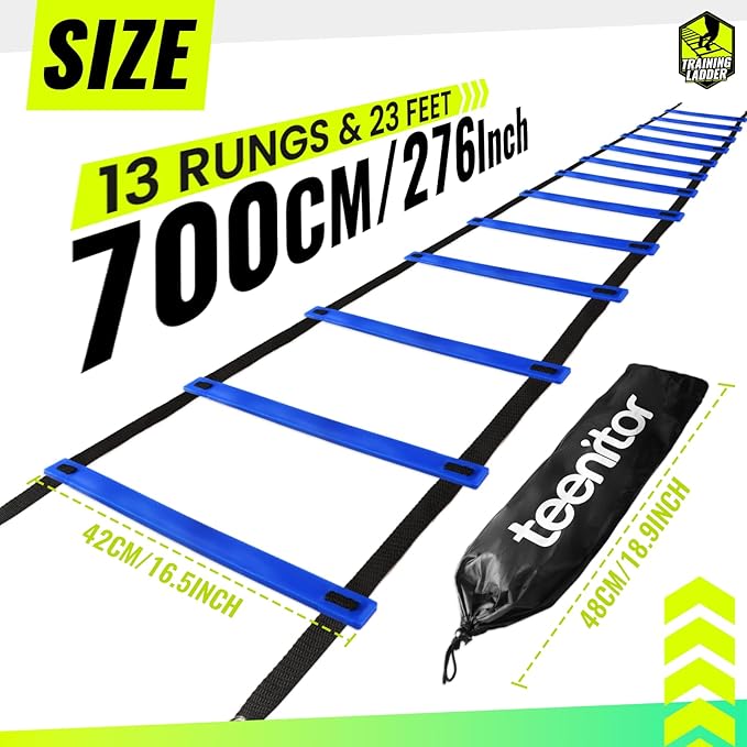 Teenitor Agility Ladder Speed Ladder Training Ladder for Soccer, Speed, Football Fitness Feet