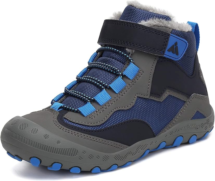 Mishansha Kids Hiking Boots Toddler Girls Boys Hiking Shoes Water-Resistant Anti-Collision Non-Slip