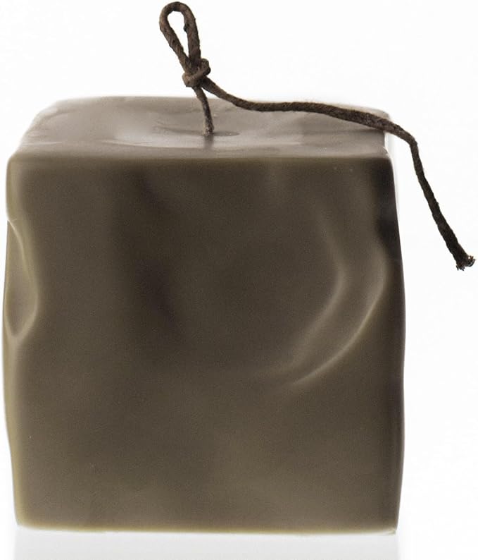 LAWA Raw Block Candle - Beautiful Handmade Pillar Scented Soy Wax Elegant Aesthetic Candle