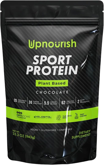 Vegan Sport Protein Powder Chocolate 20 servings ??30g Plant Based Protein, VELOSITOL, BCAAs