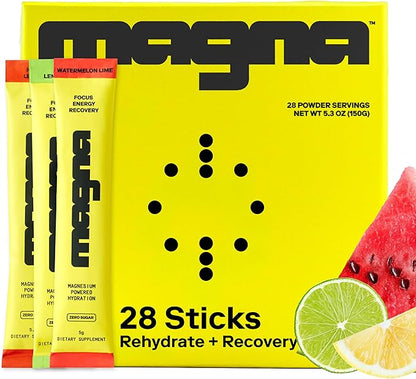 MAGNA Electrolyte Powder Drink Mix for Hydration, Energy & Focus Support with Magnesium L