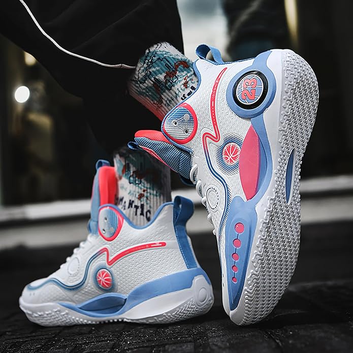 Boys Basketball Shoes Breathable Indoor Athletic Shoes Youth Outdoor Fashion Sneakers Comfortable